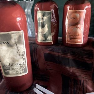 32 oz Sweet Almond 16 oz Tea Tree &Fall Ginger Pumpkin